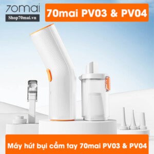 Máy hút bụi ô tô mini không dây cầm tay 70mai PV03 và PV04
