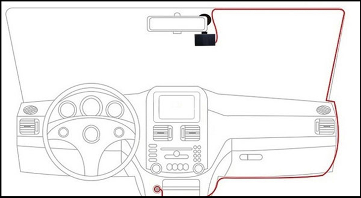 sơ đồ lắp camera hành trình