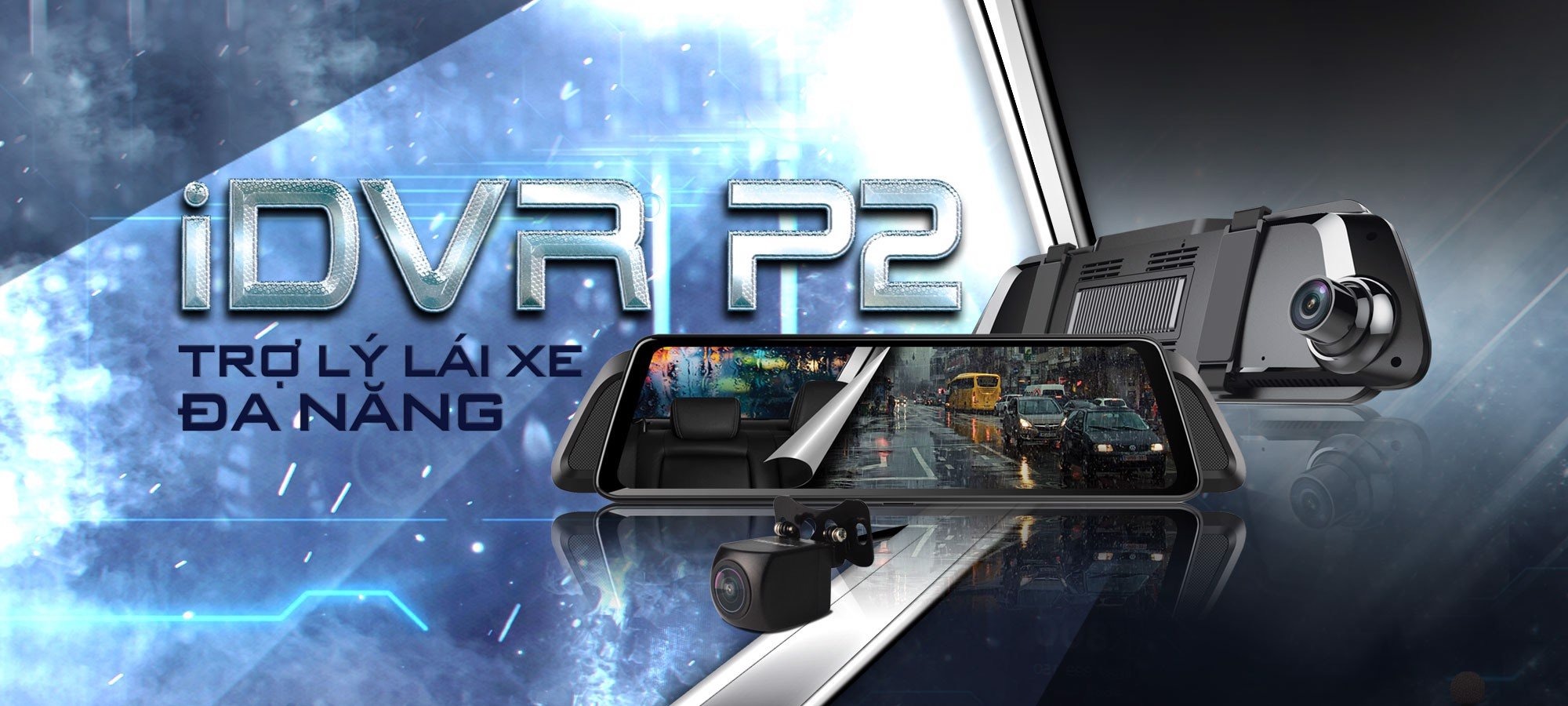 Vietmap IDVR P2 hỗ trợ camera lùi
