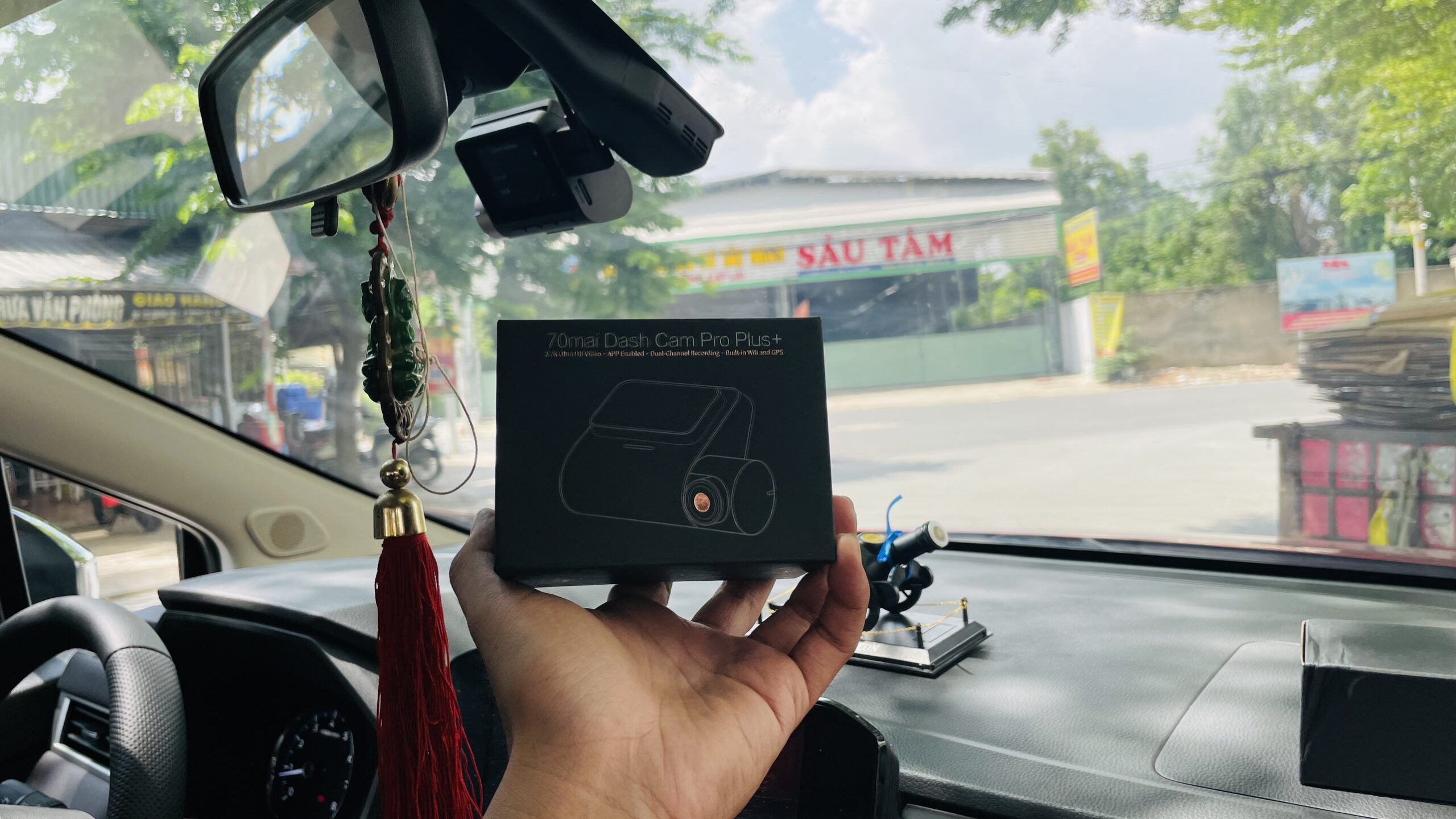 Xpander lắp camera hành trình trước sau A500S (1)