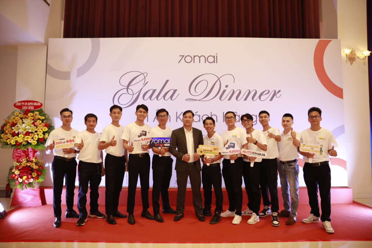 thành viên 70mai Việt Nam tại sự kiện Gala Dinner